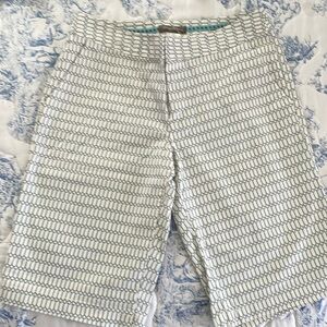 Tommy Bahama White and Blue Patterned Women Shorts